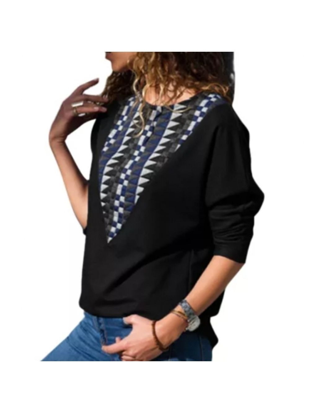 Colorblock top. - Picture 1 of 3